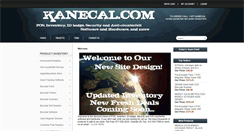 Desktop Screenshot of kanecal.net